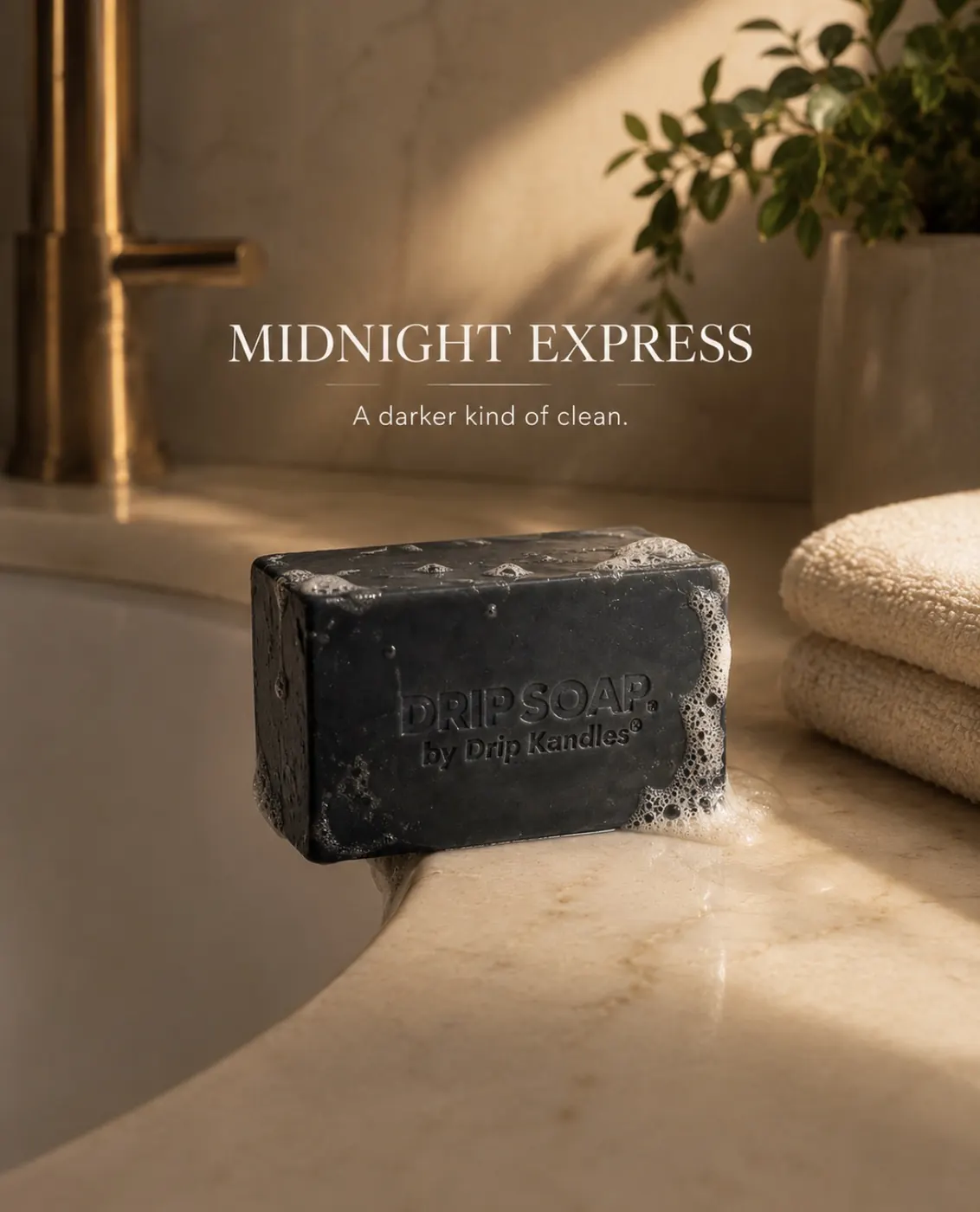 DRIP SOAPS™ handcrafted soap bar with lemongrass and sandalwood scent
